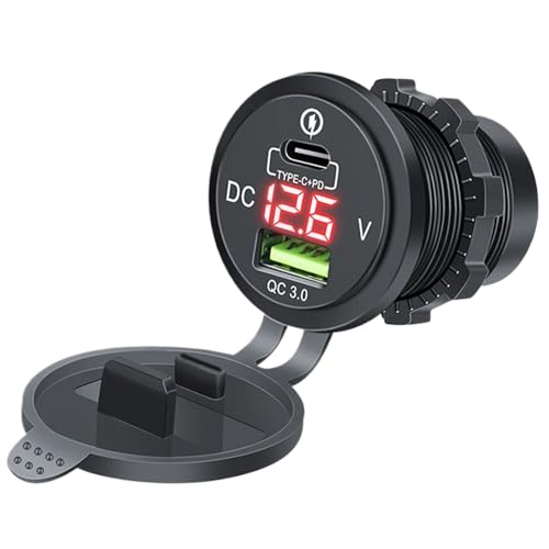 Moxeupon Schneller Ladewagen -Autoadapter, Mobiltelefon -Automobilladegeräte - Rapid Lader Car Telefon Ladegerät | Double Port PD QC Compact Multifunktionaler Stromadapter für Fahrzeugfahrwagen Pendel von Moxeupon