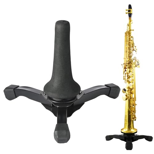 Sopransaxophonständer, Tragbarer stabiler Stativständer, Tragbarer Sopran-Saxophonständer für Klarinette, Flöte, Oboe und Sopran, Stativ-Halterung Moxeupon von Moxeupon