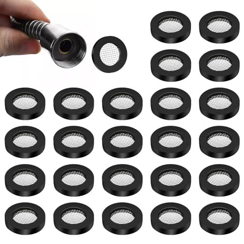 24 Stück Duschkopf Dichtung mit Drahtgeflecht Schlauchdichtung Dichtung Gummidichtring mit Sieb Schwarz O Ring Filternetz Siebdichtung für 1/2 Zoll Dusch Brausekopf Schlauch 24 Stück Duschkopf Dichtung mit Drahtgeflecht Schlauchdichtung Dichtung Gummidichtring mit Sieb Schwarz O Ring Filternetz Siebdichtung für 1/2 Zoll Dusch Brausekopf Schlauch von Mozeat Lens