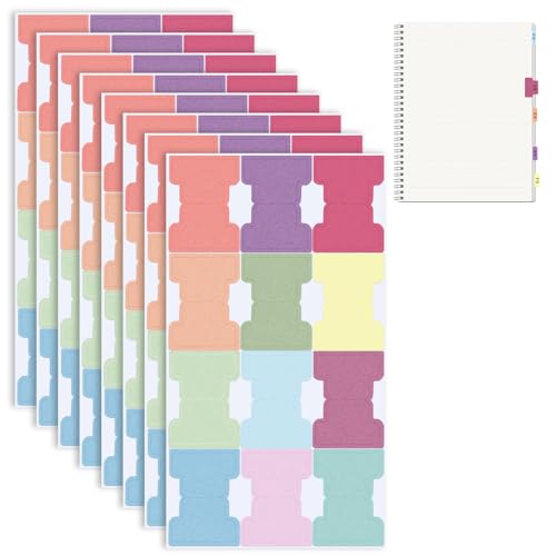 96 Stück Klebrige Index-Registerkarten Haftnotizen Tabs Pastell Monatliche Registerkarten Aufkleber Farbige Index Tabs Klebemarkierungen Papier Farbig für die Kennzeichnung Klassifizierung von Mozeat Lens
