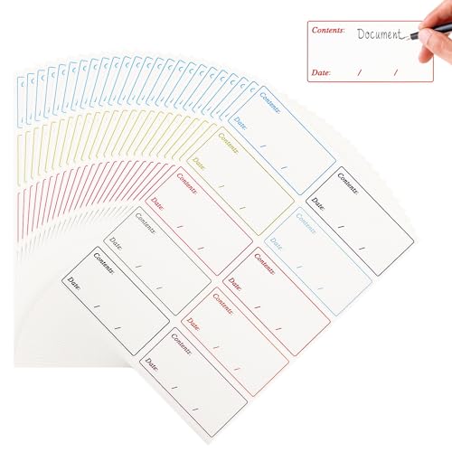 Gefrieretiketten, 240 Stück Lebensmitteldatum-Etiketten 30 x 60 mm Klebeetiketten zum Beschriften Self-Adhesive Jar Labels Food Freezer Labels Handmade Marmeladen Aufkleber Blank Labels Bag Labels von Mozeat Lens