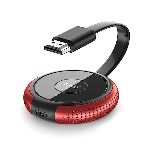 Wireless HDMI Transmitter, Muss mit einem Wireless HDMI Receiver Verbunden Werden, Passend für bis zu 8 Transmitter, Rot von MpioLife