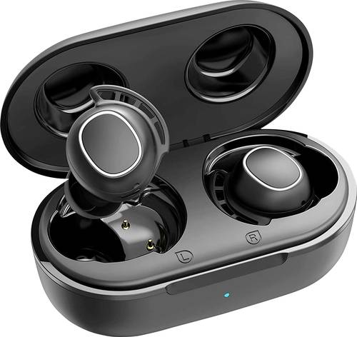 Mpow M30 TWS Sport In Ear Kopfhörer Bluetooth® Schwarz Schweißresistent, Lautstärkeregelung von Mpow