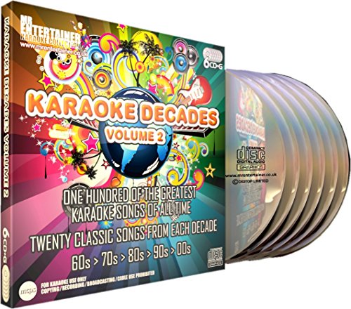 Mr Entertainer Karaoke Decades Volume 2 - 100 Song 6 Disc CD+G (CDG) Pack von Mr Entertainer