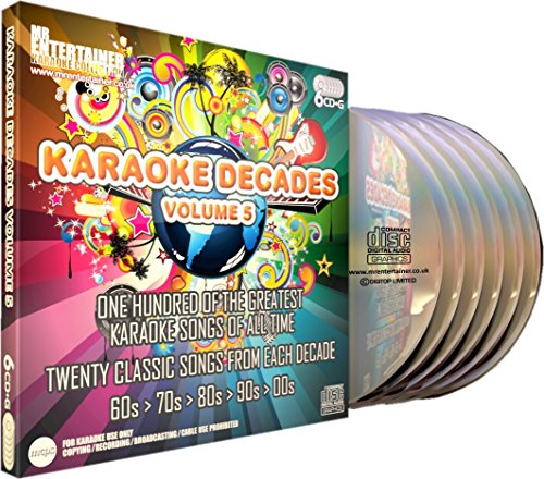 Mr Entertainer Karaoke Decades Volume 5 - 100 Song 6 Disc CD+G (CDG) Pack von Mr Entertainer