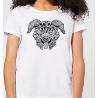 Mr Pickles Pattern Face Women's T-Shirt - White - L von Mr Pickles