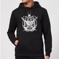 Mr Pickles Pentogram Drawn Dog Head Hoodie - Black - L von Mr Pickles