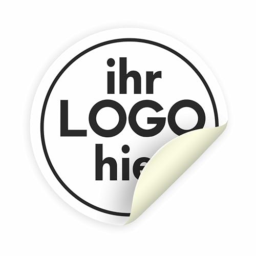 100 Benutzerdefinierte Aufkleber - PERSONALISIEREN SIE HIER - Firmenlogo-Etiketten - Logo, Bild, Fotos - Aufkleber Geschäft, Büro (5 cm) von Mr Pubblicità