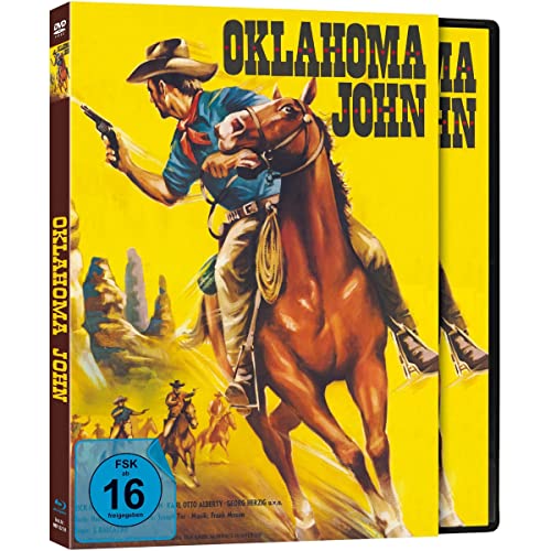 OKLAHOMA JOHN - Der Sheriff von Rio Rojo – Cover B - Blu-ray & DVD - Deluxe Edition im Schuber inkl. Booklet von Mr. Banker Films / Cargo