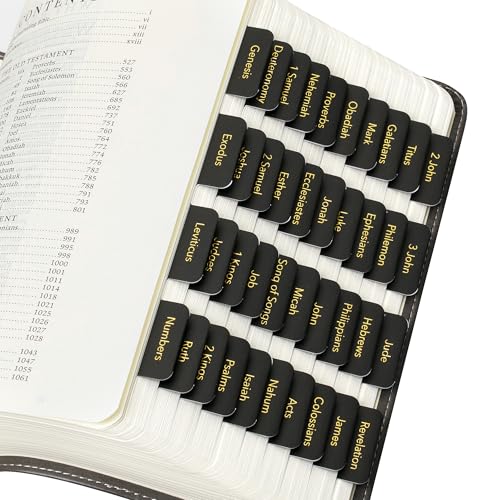 Mr. Pen - Bibel-Tabs, 75 Registerkarten, schwarz mit Goldfolien-Schriftzug, laminierte Bibelreiter für Frauen und Männer, Bibelreiter zum Studium, Bibelregister, Bibelbuch-Tabs, Bibeletiketten, Mr. Mr. Pen - Bibel-Tabs, 75 Registerkarten, schwarz mit Goldfolien-Schriftzug, laminierte Bibelreiter für Frauen und Männer, Bibelreiter zum Studium, Bibelregister, Bibelbuch-Tabs, Bibeletiketten, Mr. von Mr. Pen