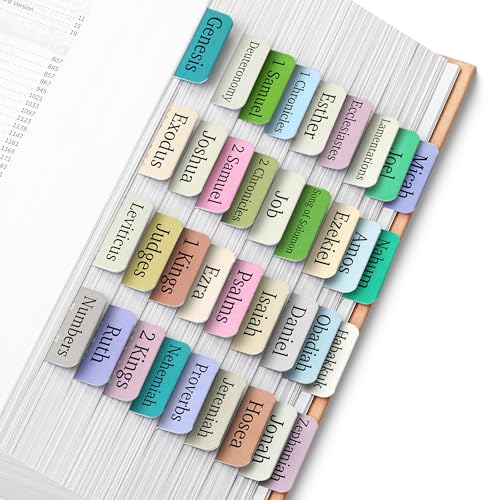 Mr. Pen - Bibel-Tabs, 75 Tabs, Boho-Thema, laminierte Bibel-Tabs, Bibel-Tabs für Studienbibel, Bibelindex-Tabs, Bibelbuch-Tabs, Bibeletiketten, Herr Stift-Bibel-Tabs Mr. Pen - Bibel-Tabs, 75 Tabs, Boho-Thema, laminierte Bibel-Tabs, Bibel-Tabs für Studienbibel, Bibelindex-Tabs, Bibelbuch-Tabs, Bibeletiketten, Herr Stift-Bibel-Tabs von Mr. Pen