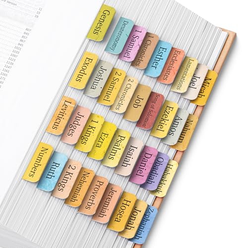 Mr. Pen - Bibel-Tabs, 75 Tabs, Boho-Thema, laminierte Bibelreiter für Frauen und Männer, Bibelreiter zum Studium der Bibel, Bibelindex-Tabs, Bibelbuch-Tabs, Bibeletiketten, Herr Stift-Bibelreiter Mr. Pen - Bibel-Tabs, 75 Tabs, Boho-Thema, laminierte Bibelreiter für Frauen und Männer, Bibelreiter zum Studium der Bibel, Bibelindex-Tabs, Bibelbuch-Tabs, Bibeletiketten, Herr Stift-Bibelreiter von Mr. Pen