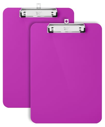 Mr. Pen Kunststoff-Klemmbrett, 31,8 x 22,9 cm, 2 Stück, Blaugrün, Klemmbretter für Kinder und Erwachsene, Royal Plum von Mr. Pen