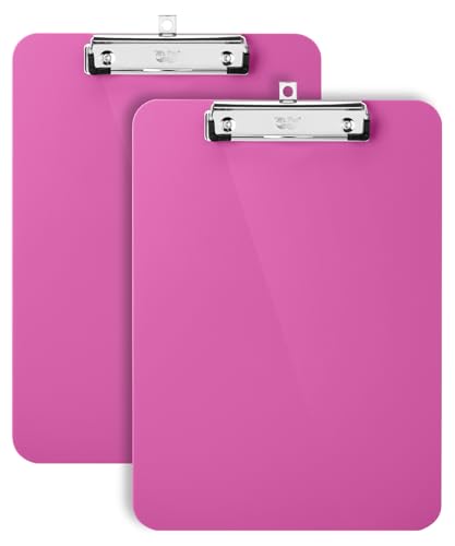 Mr. Pen - Kunststoff-Klemmbrett, 31,8 x 22,9 cm, 2 Stück, niedliches Klemmbrett, Fuchsia Dream Mr. Pen - Kunststoff-Klemmbrett, 31,8 x 22,9 cm, 2 Stück, niedliches Klemmbrett, Fuchsia Dream von Mr. Pen