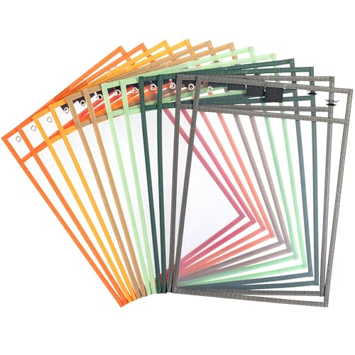 Mr. Pen Trocken abwischbare Taschenhüllen, 25,4 x 35,6 cm, 6 Stück, bunt, Kunststoff, wiederverwendbar, transparent, Herbst Mr. Pen Trocken abwischbare Taschenhüllen, 25,4 x 35,6 cm, 6 Stück, bunt, Kunststoff, wiederverwendbar, transparent, Herbst von Mr. Pen