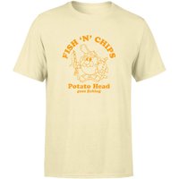 Mr. Potato Head Fish N Chips Men's T-Shirt - Cream - 4XL von Mr. Potato Head