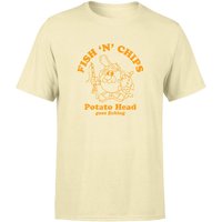 Mr. Potato Head Fish N Chips Men's T-Shirt - Cream - XXL von Mr. Potato Head