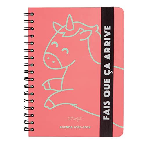 Mr. Wonderful – Agenda Teen 2023 – 2024 Wochenkalender Rosa – Fais que ce passiert von Mr. Wonderful