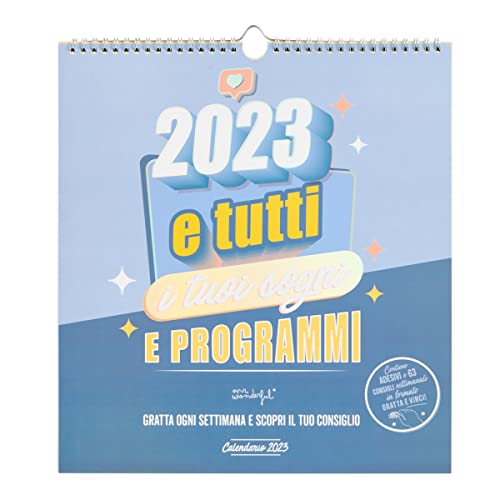 Mr. Wonderful - Wandkalender - 2023 und alle Ihre Träume und Programme, blau von Mr. Wonderful