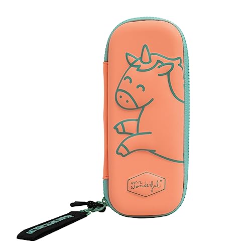 Mr.Wonderful Stift Case Unicorn with relief Pink - Get ready to give your best von Mr. Wonderful