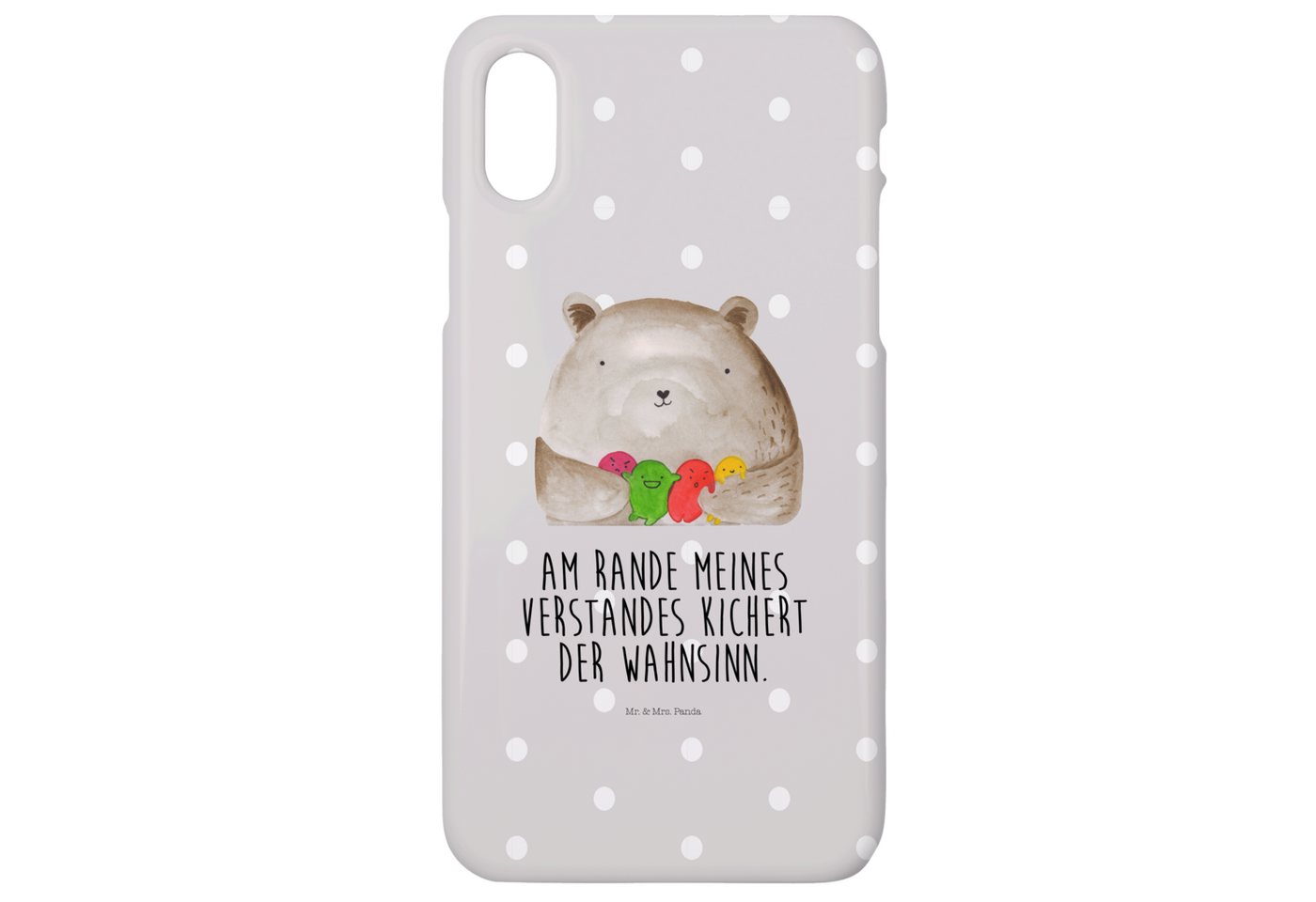 Mr. & Mrs. Panda Handyhülle Bär Gefühl - Grau Pastell - Geschenk, Teddy, Cover, Verrückt, Handy Mr. & Mrs. Panda Handyhülle Bär Gefühl - Grau Pastell - Geschenk, Teddy, Cover, Verrückt, Handy von Mr. & Mrs. Panda