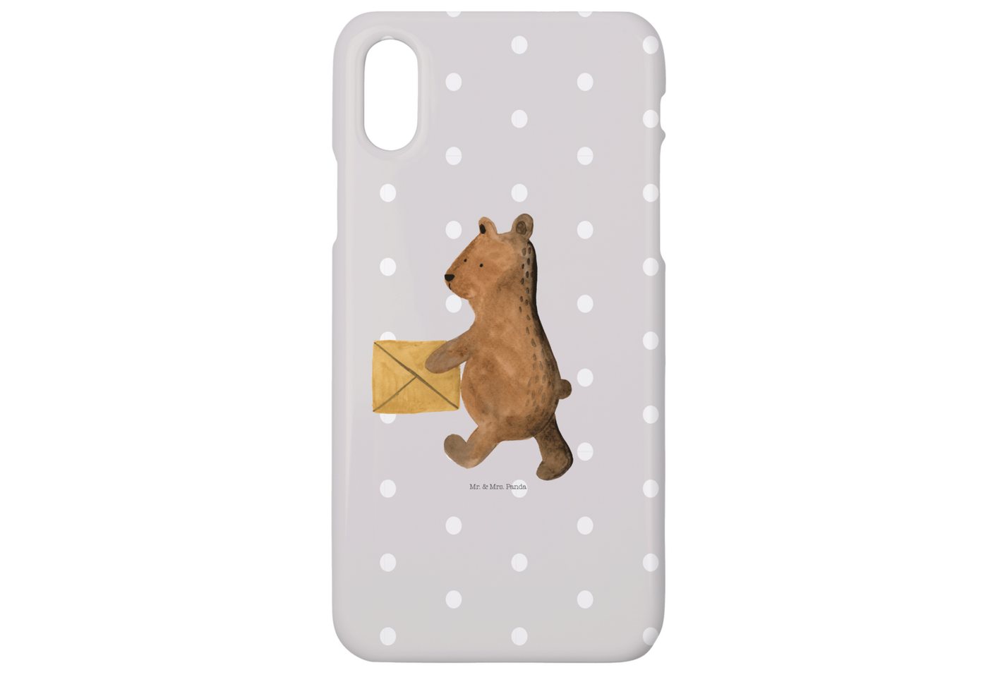 Mr. & Mrs. Panda Handyhülle Bär Zuhause - Grau Pastell - Geschenk, Handy, Cover, Iphone 10, Iphon Mr. & Mrs. Panda Handyhülle Bär Zuhause - Grau Pastell - Geschenk, Handy, Cover, Iphone 10, Iphon von Mr. & Mrs. Panda
