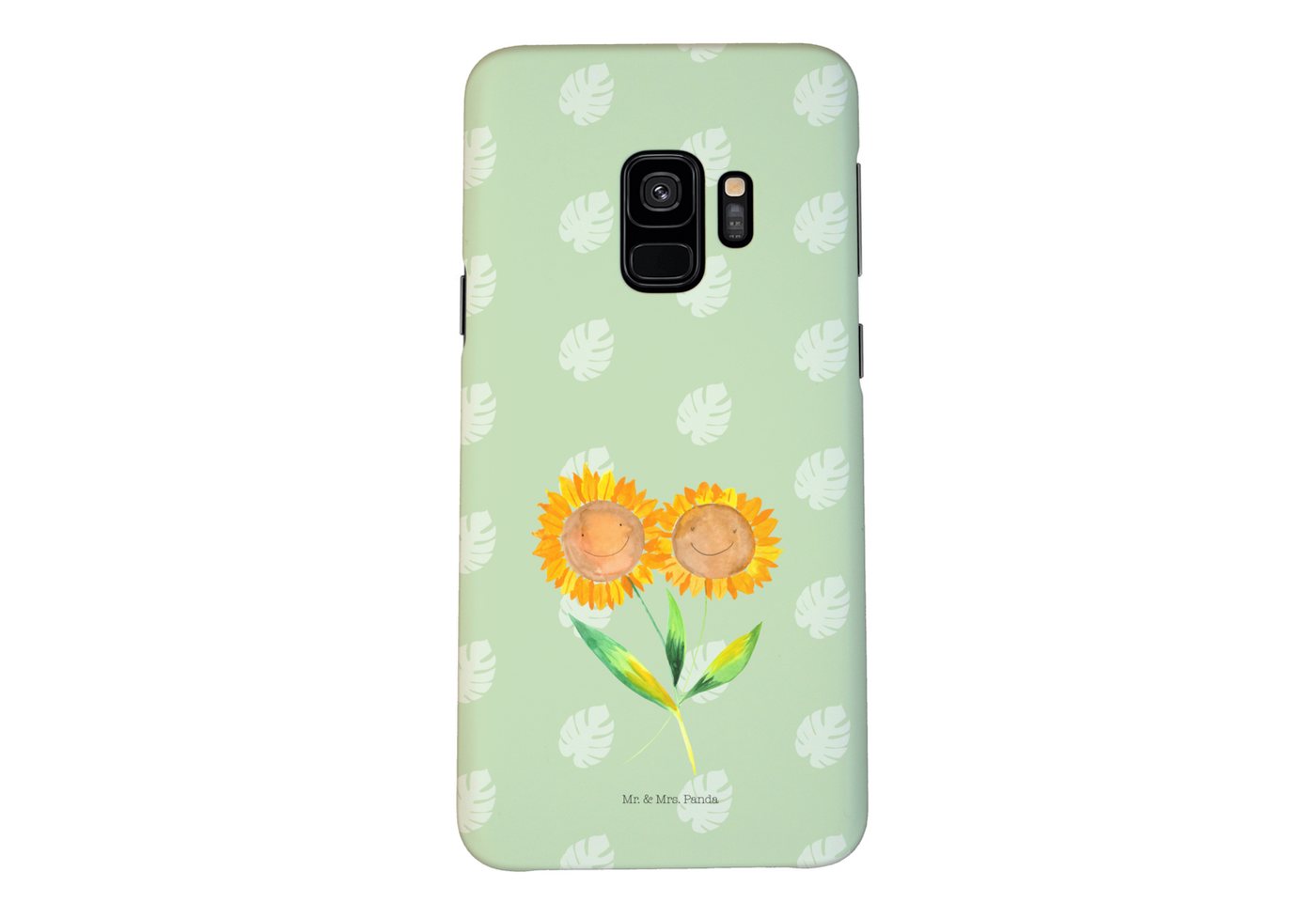 Mr. & Mrs. Panda Handyhülle Blume Sonnenblume - Blattgrün - Geschenk, Garten, Smartphone Hülle, z von Mr. & Mrs. Panda