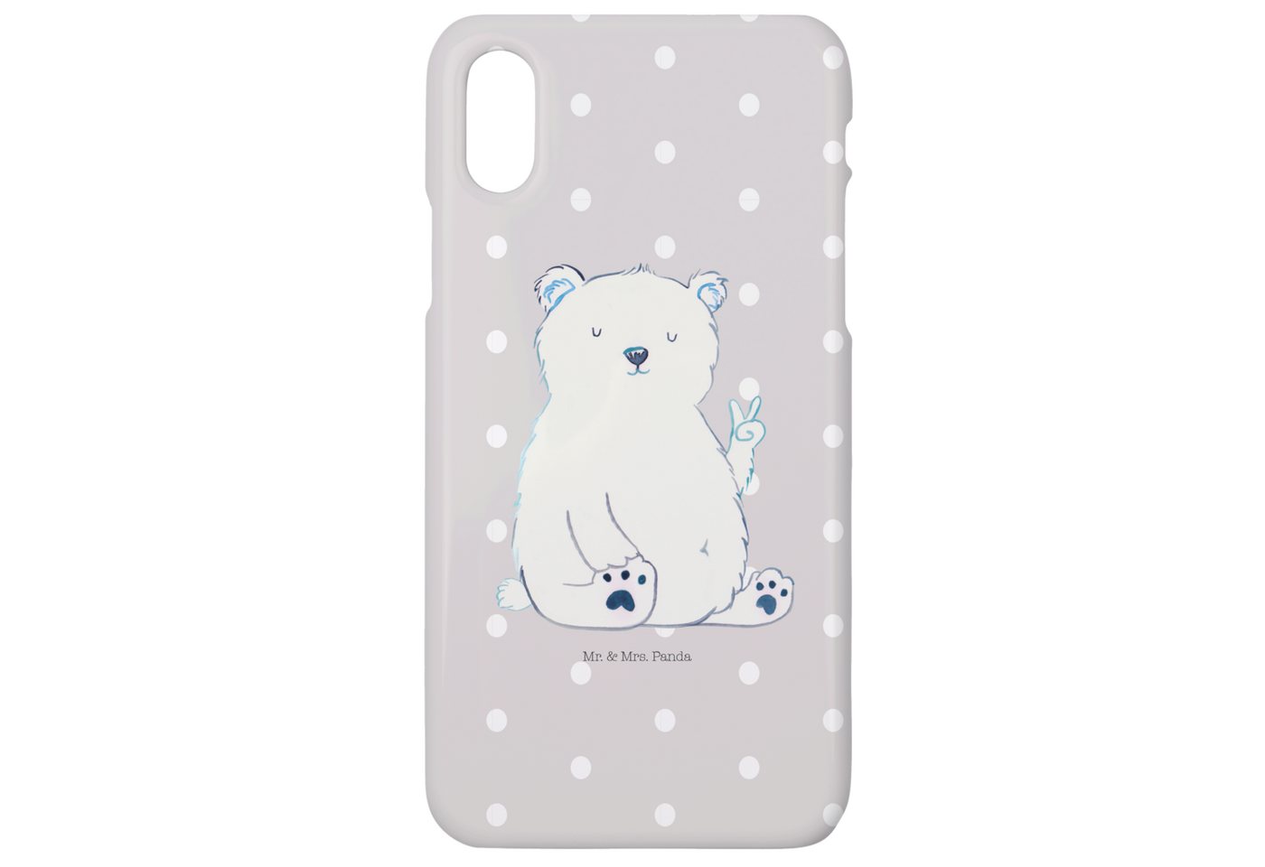 Mr. & Mrs. Panda Handyhülle Eisbär Faul - Grau Pastell - Geschenk, Iphone X, Homeoffice, Hülle, E Mr. & Mrs. Panda Handyhülle Eisbär Faul - Grau Pastell - Geschenk, Iphone X, Homeoffice, Hülle, E von Mr. & Mrs. Panda