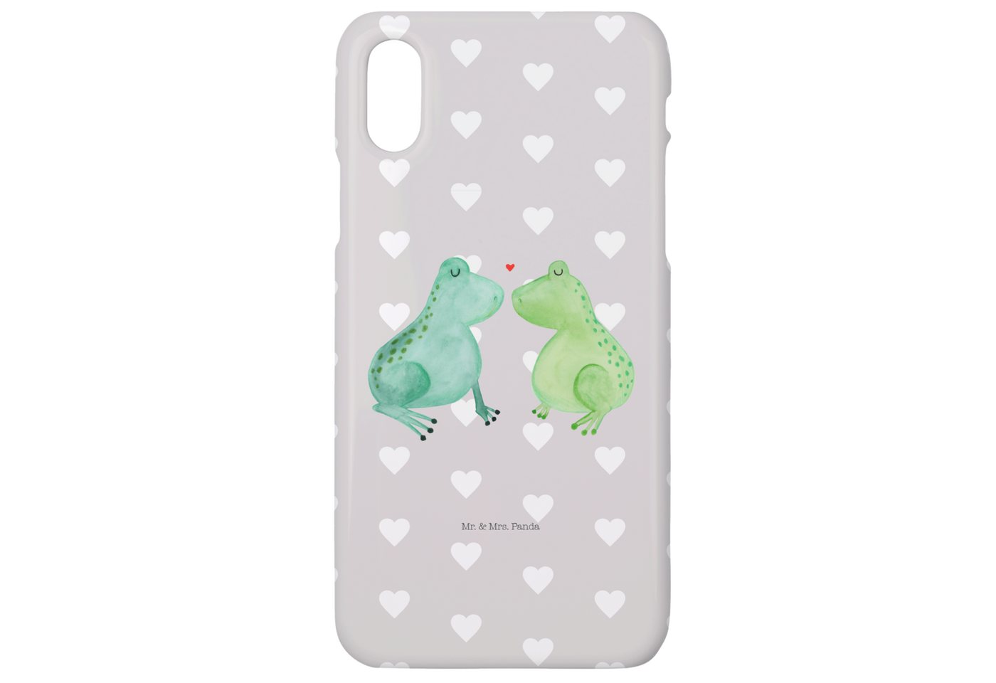 Mr. & Mrs. Panda Handyhülle Frosch Liebe - Grau Pastell - Geschenk, Iphone X, Cover, Ehemann, Frö Mr. & Mrs. Panda Handyhülle Frosch Liebe - Grau Pastell - Geschenk, Iphone X, Cover, Ehemann, Frö von Mr. & Mrs. Panda