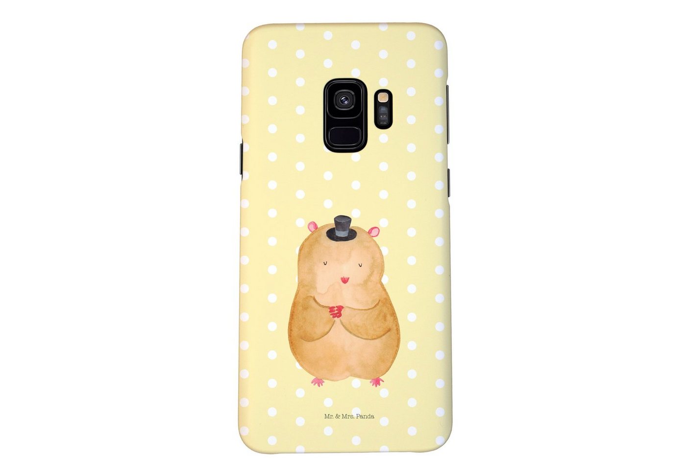 Mr. & Mrs. Panda Handyhülle Hamster Hut - Gelb Pastell - Geschenk, Handy Case, Smartphone Hülle von Mr. & Mrs. Panda