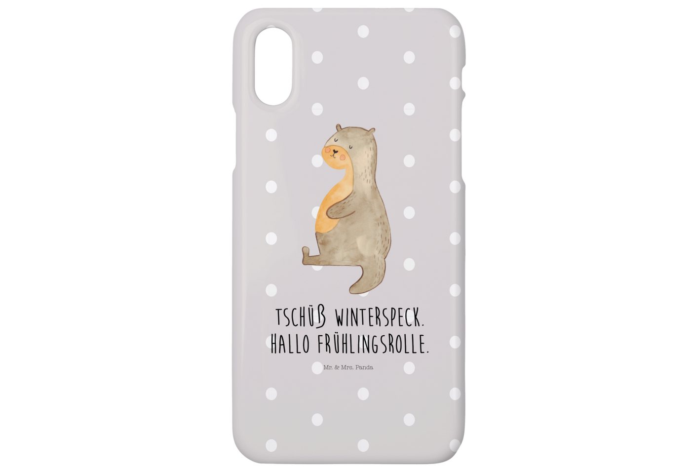 Mr. & Mrs. Panda Handyhülle Otter Bauch - Grau Pastell - Geschenk, Iphone X, Cover, Essen. foodlo Mr. & Mrs. Panda Handyhülle Otter Bauch - Grau Pastell - Geschenk, Iphone X, Cover, Essen. foodlo von Mr. & Mrs. Panda
