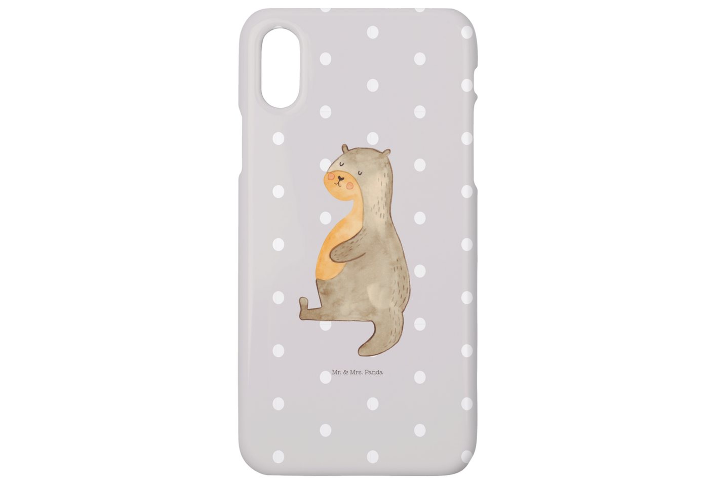 Mr. & Mrs. Panda Handyhülle Otter Bauch - Grau Pastell - Geschenk, Seeotter, dick, Hülle, Iphone Mr. & Mrs. Panda Handyhülle Otter Bauch - Grau Pastell - Geschenk, Seeotter, dick, Hülle, Iphone von Mr. & Mrs. Panda