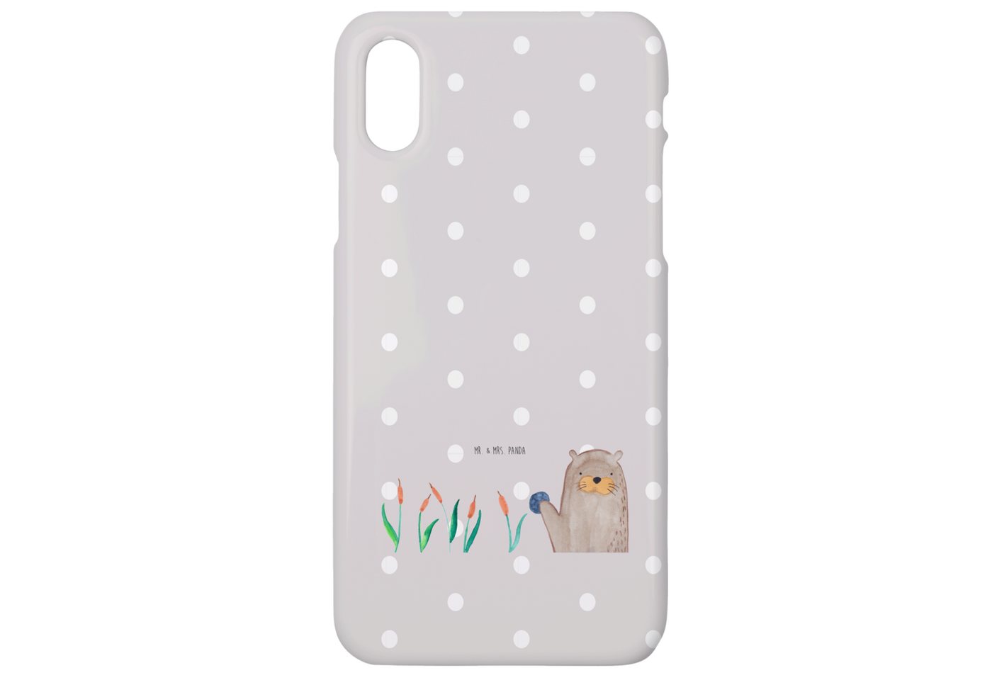 Mr. & Mrs. Panda Handyhülle Otter Stein - Grau Pastell - Geschenk, Cover, Fischotter, Handy, Seeo Mr. & Mrs. Panda Handyhülle Otter Stein - Grau Pastell - Geschenk, Cover, Fischotter, Handy, Seeo von Mr. & Mrs. Panda