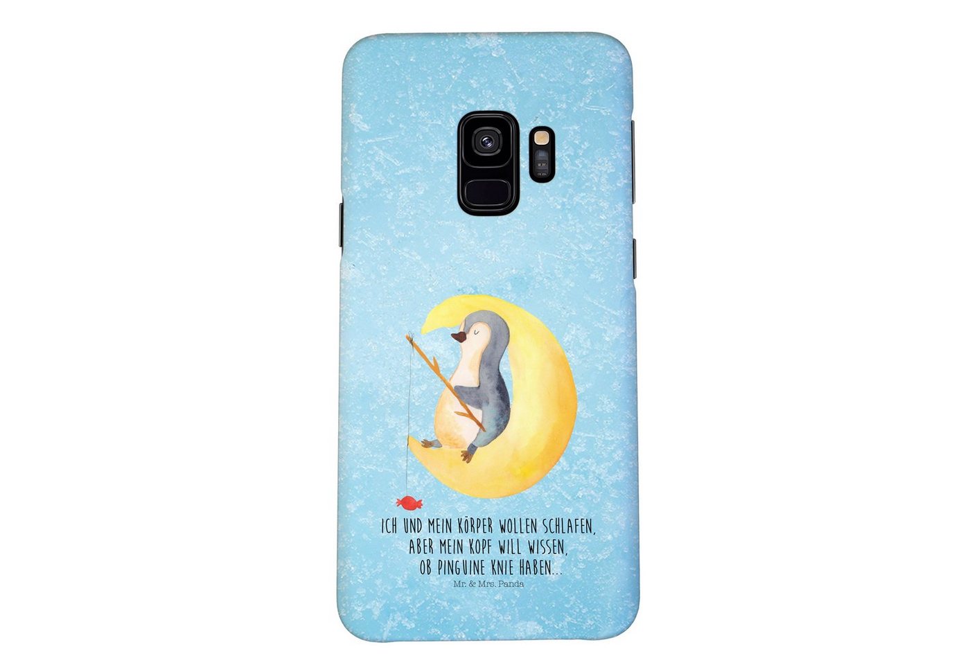 Mr. & Mrs. Panda Handyhülle Pinguin Mond - Eisblau - Geschenk, Handycover, Handy Case, Nachtruhe Mr. & Mrs. Panda Handyhülle Pinguin Mond - Eisblau - Geschenk, Handycover, Handy Case, Nachtruhe von Mr. & Mrs. Panda