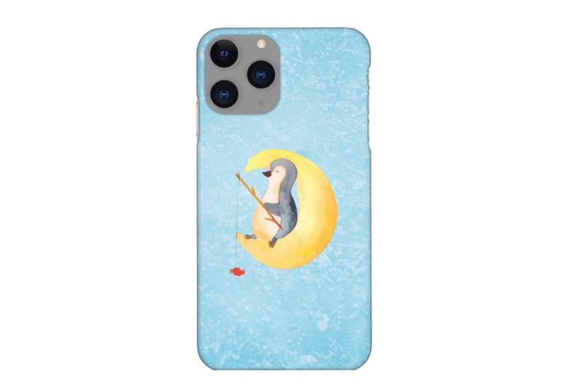 Mr. & Mrs. Panda Handyhülle Pinguin Mond - Eisblau - Geschenk, Premium Kunststoff, Iphone 11 Pro von Mr. & Mrs. Panda