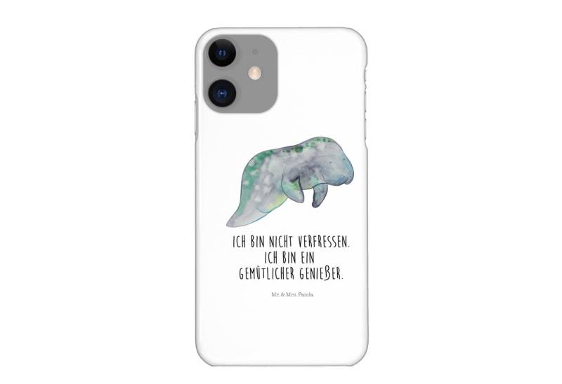 Mr. & Mrs. Panda Handyhülle Seekuh Chillen - Weiß - Geschenk, Handy Case, Iphone 11, Meerestiere von Mr. & Mrs. Panda