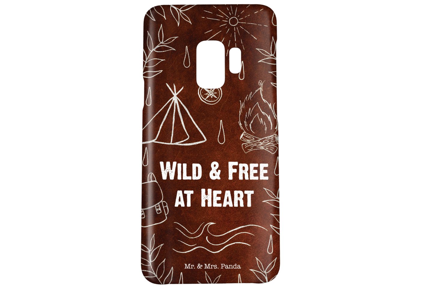 Mr. & Mrs. Panda Handyhülle Wild & Free Leather - Geschenk, Smartphone Hülle, Outdoor, Frühlings von Mr. & Mrs. Panda