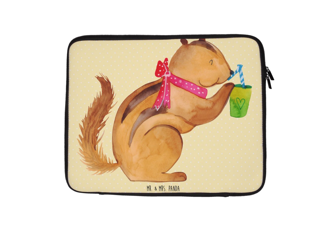 Mr. & Mrs. Panda Laptop-Hülle Eichhörnchen Smoothie 33 x 42 cm - Gelb Pastell - Geschenk, Tiermotiv, Elegante Designs Mr. & Mrs. Panda Laptop-Hülle Eichhörnchen Smoothie 33 x 42 cm - Gelb Pastell - Geschenk, Tiermotiv, Elegante Designs von Mr. & Mrs. Panda