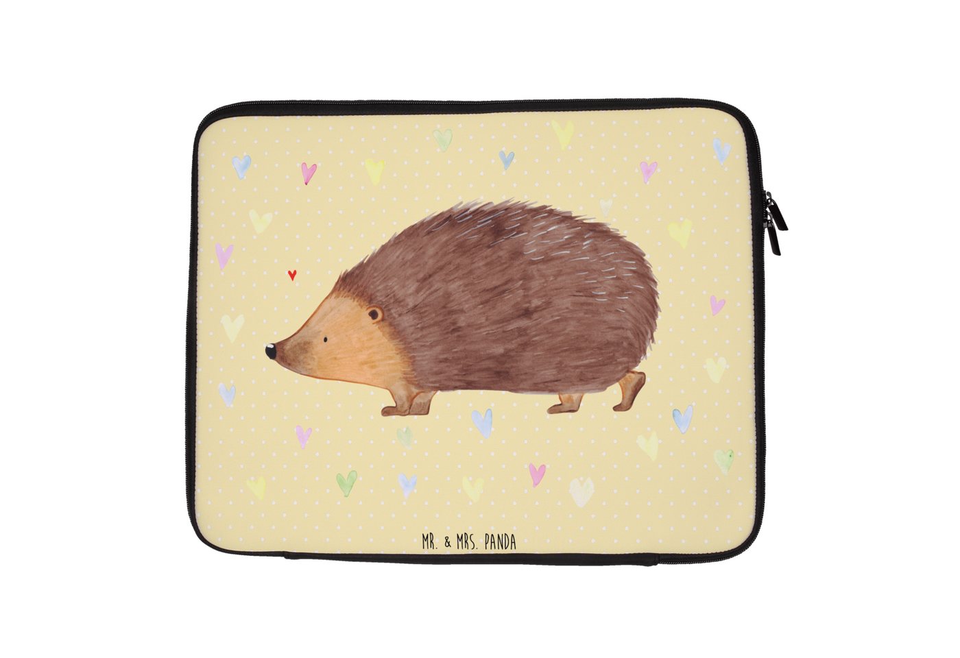 Mr. & Mrs. Panda Laptop-Hülle Igel Herzen 33 x 42 cm - Gelb Pastell - Geschenk, Tiere, Tasche, Note, Wasserabweisend Mr. & Mrs. Panda Laptop-Hülle Igel Herzen 33 x 42 cm - Gelb Pastell - Geschenk, Tiere, Tasche, Note, Wasserabweisend von Mr. & Mrs. Panda