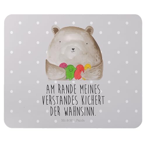 Mr. & Mrs. Panda Mauspad Bär Gefühl - Geschenk, Einzigartiges Mauspad, Teddy, Verrückt, Mousepad, Wahnsinn, Büroausstattung, Durchgedreht, PC von Mr. & Mrs. Panda