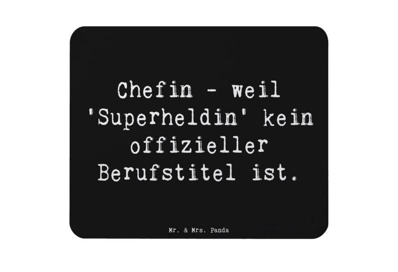 Mr. & Mrs. Panda Mauspad Chefin - weil 'Superheldin' kein offizieller Berufstitel ist. - Schwa (1-St), Ergonomisch geformt von Mr. & Mrs. Panda
