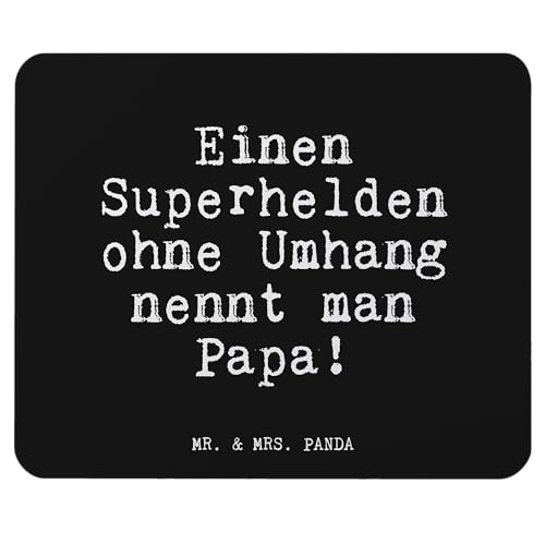 Mr. & Mrs. Panda Mauspad Einen Superhelden ohne Umhang... - Geschenk, Vatertag, Zitate, Büroausstattung, Mousepad, Einzigartiges Mauspad, Bester von Mr. & Mrs. Panda