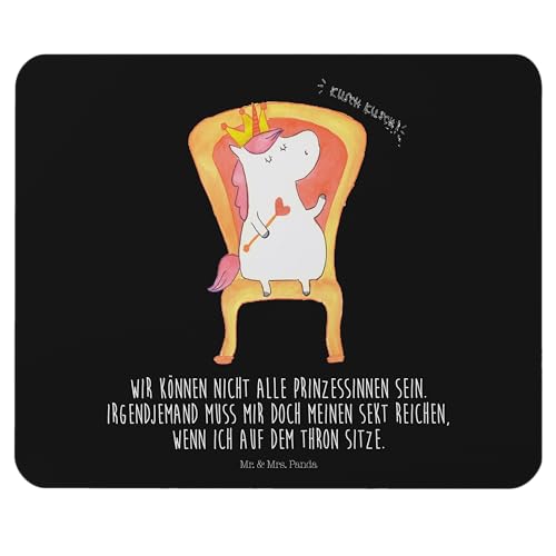 Mr. & Mrs. Panda Mauspad Einhorn Prinzessin - Geschenk, PC Zubehör, Arbeitszimmer, Pegasus, Einhörner, Einhorn Deko, Geburtstagsgeschenk, Computer von Mr. & Mrs. Panda