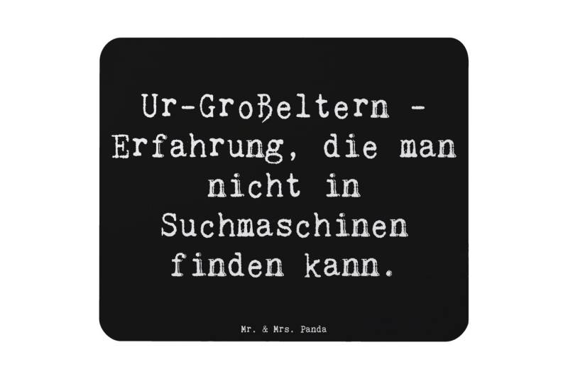 Mr. & Mrs. Panda Mauspad Erfahrung Ur-Großeltern - Schwarz - Geschenk, Mousepad, Papa, Bruder, (1-St), Handgelenkschonend von Mr. & Mrs. Panda