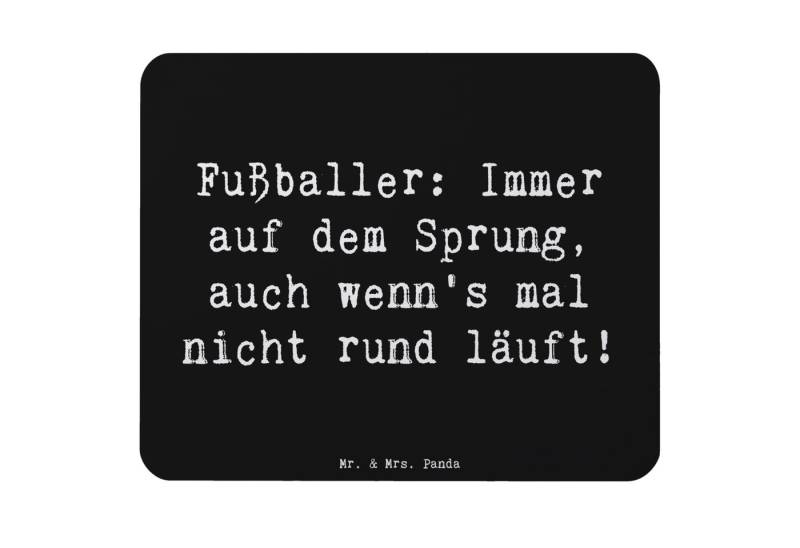 Mr. & Mrs. Panda Mauspad Fußballer: Immer auf dem Sprung, auch wenn's mal nicht rund läuft! - (1-St), Handgelenkschonend von Mr. & Mrs. Panda