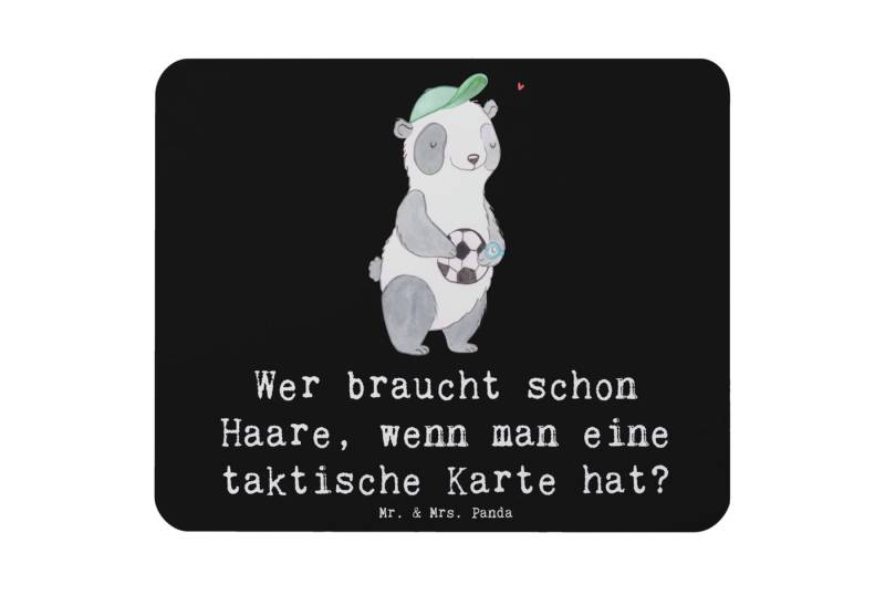 Mr. & Mrs. Panda Mauspad Fußballtrainer Einzigartig - Schwarz - Geschenk, taktische Karte, Fuß (1-St), rutschfest von Mr. & Mrs. Panda