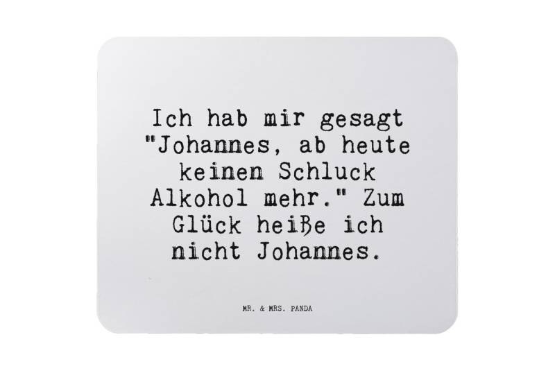 Mr. & Mrs. Panda Mauspad Ich hab mir gesagt... - Aquarellblau - Geschenk, Trinkspruch, Designe (1-St) von Mr. & Mrs. Panda
