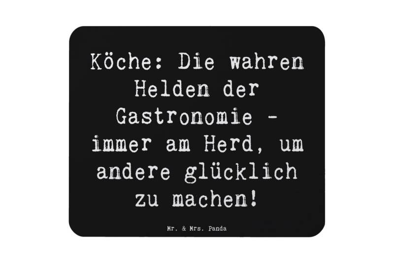 Mr. & Mrs. Panda Mauspad Köche: Die wahren Helden der Gastronomie - immer am Herd, um andere g (1-St), rutschfest von Mr. & Mrs. Panda