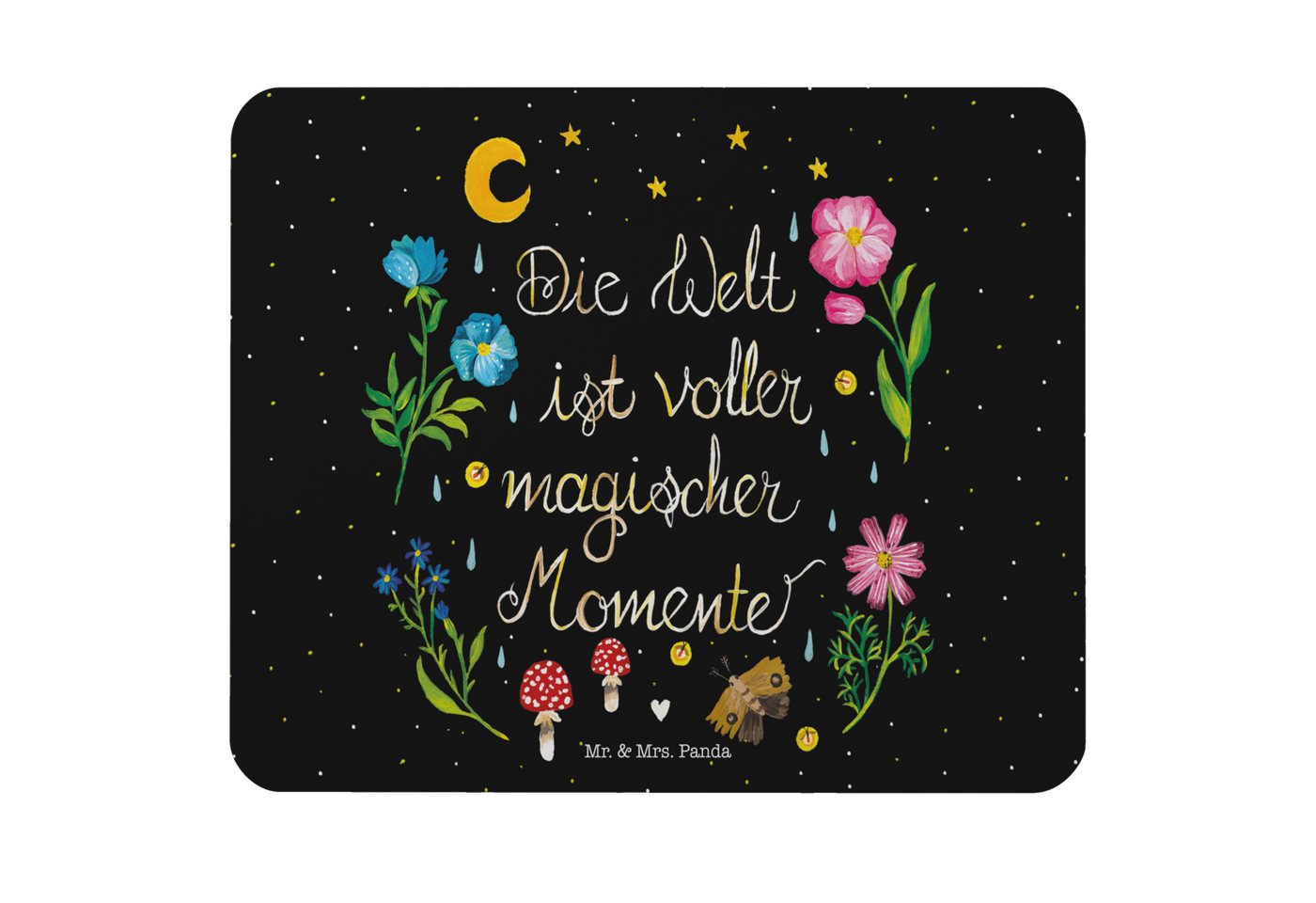 Mr. & Mrs. Panda Mauspad Magische Welt - Geschenk, Büroausstattung, Mousepad, Outdoor, Mauspad (Packung, 1-St., Mauspad Magische Welt), Schickes Design von Mr. & Mrs. Panda