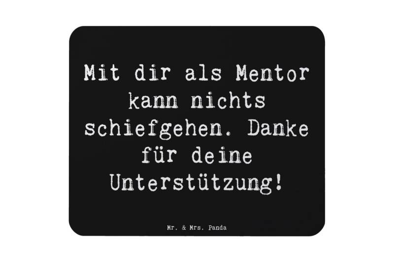 Mr. & Mrs. Panda Mauspad Beste Mentor - Schwarz - Geschenk, beruflicher Erfolg, Vorbild, Danke (1-St), rutschfest von Mr. & Mrs. Panda